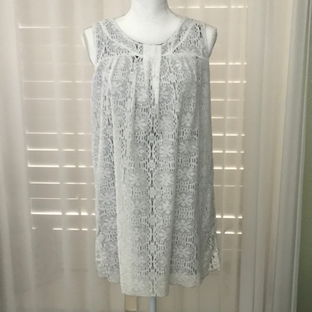 Xhilaration White mid dress